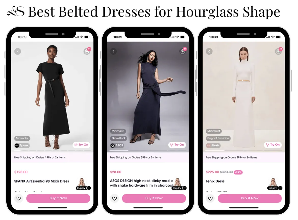 Belted dresses for hourglass figure recommendations
