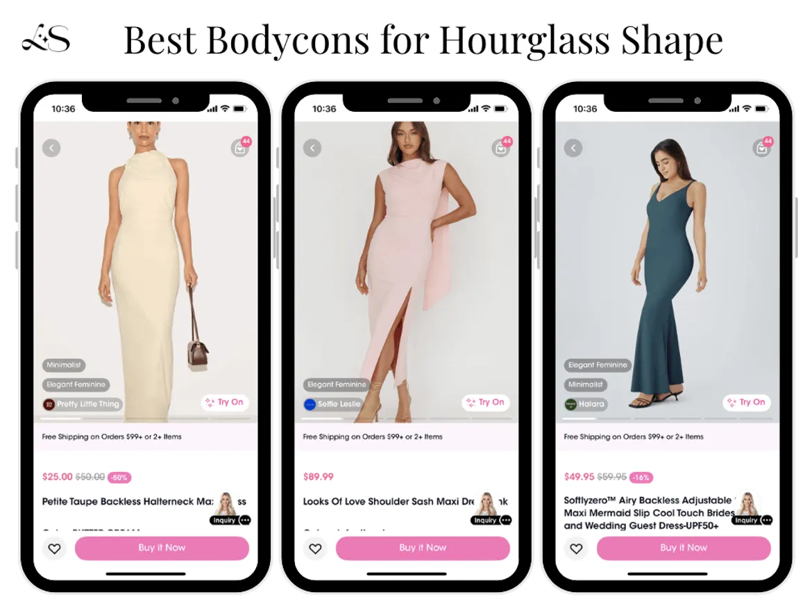 Bodycon dresses for hourglass figure recommendations