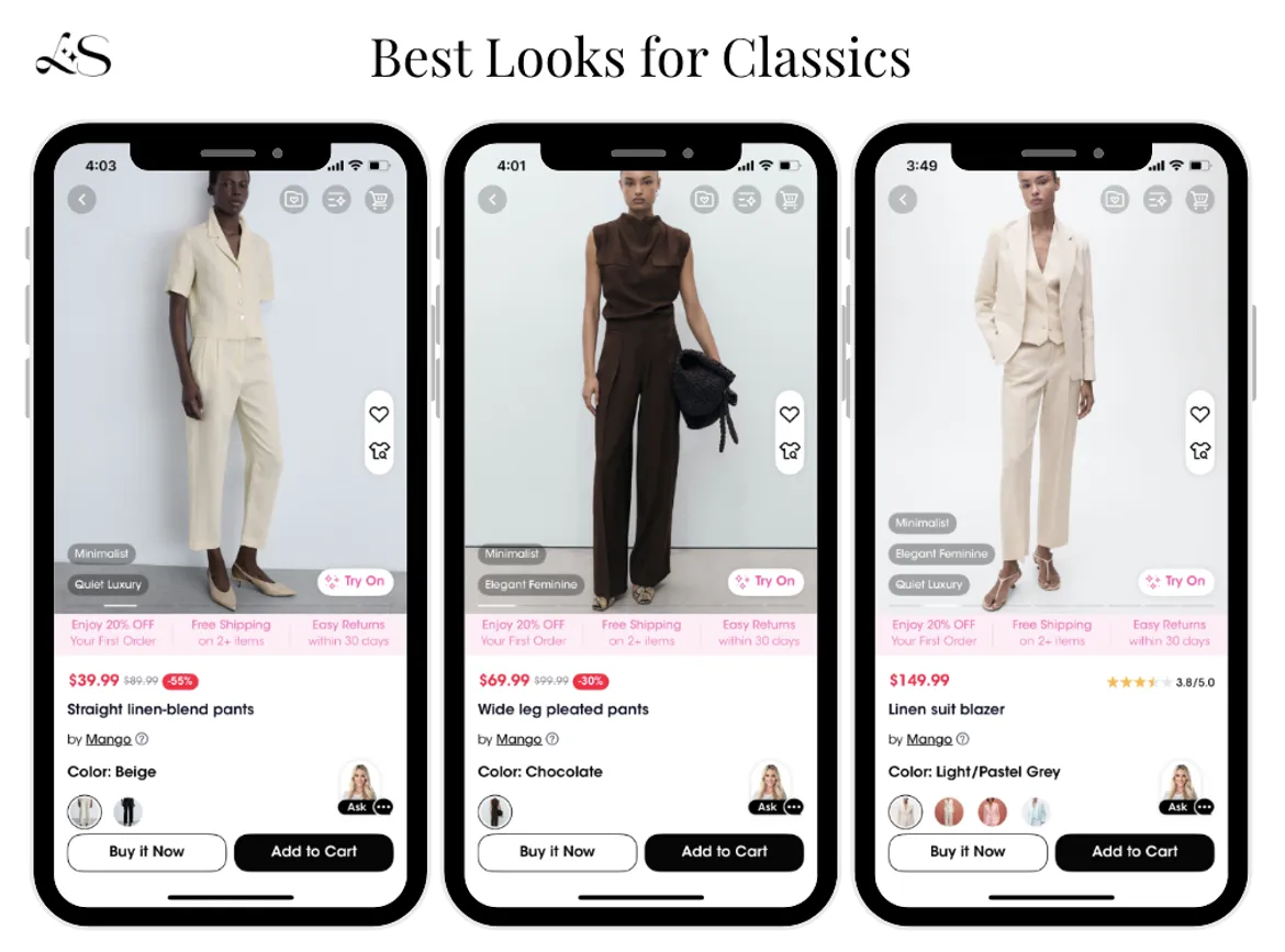 Best Looks for Classics Kibbe Type