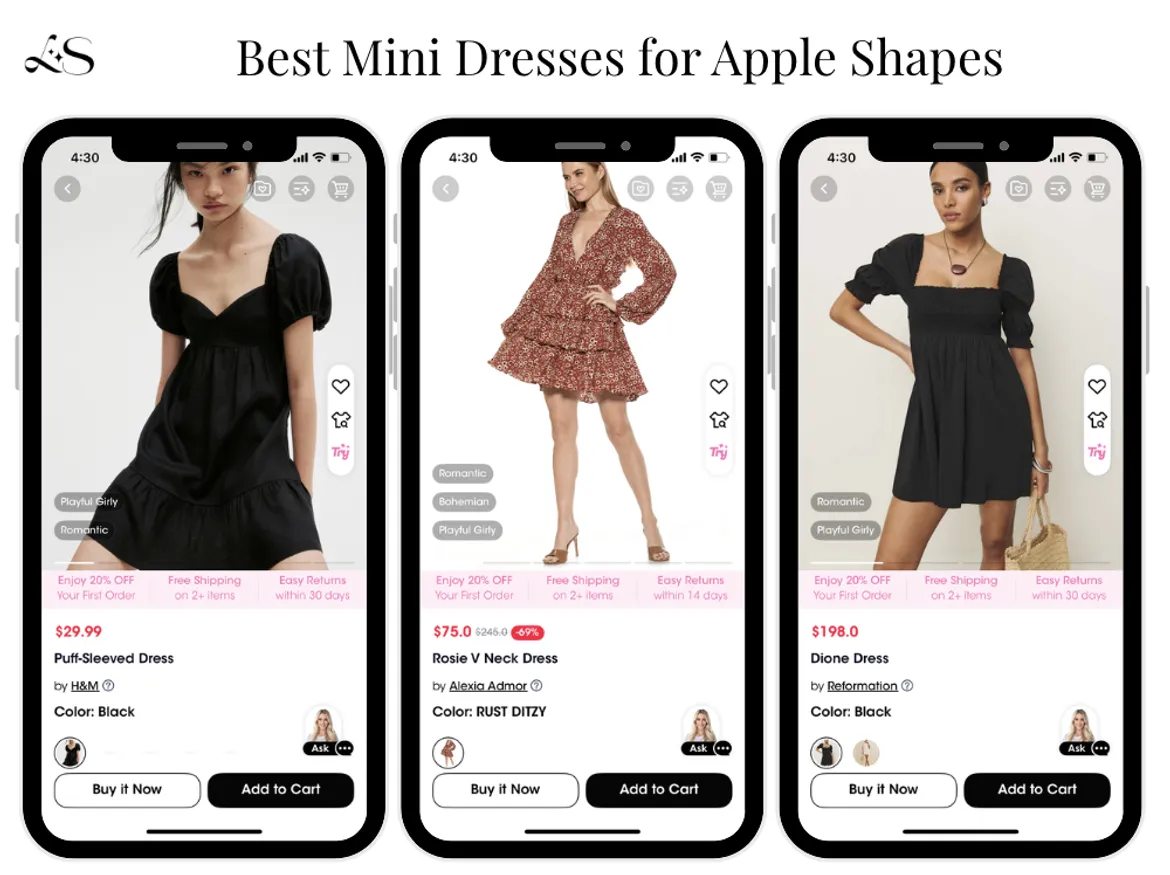 Best Mini Dresses for Apple Shapes