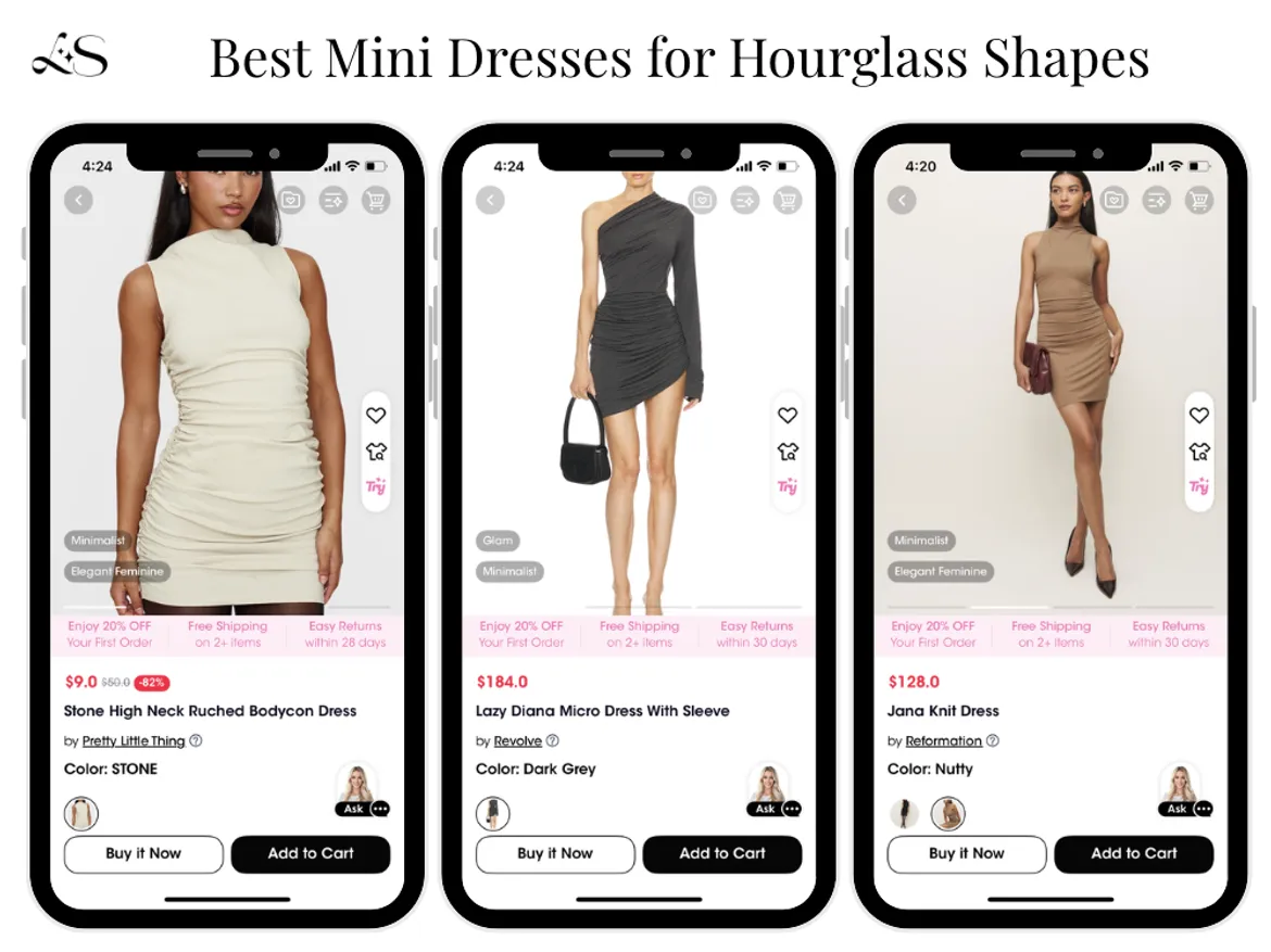 Best Mini Dresses for Hourglass Shapes