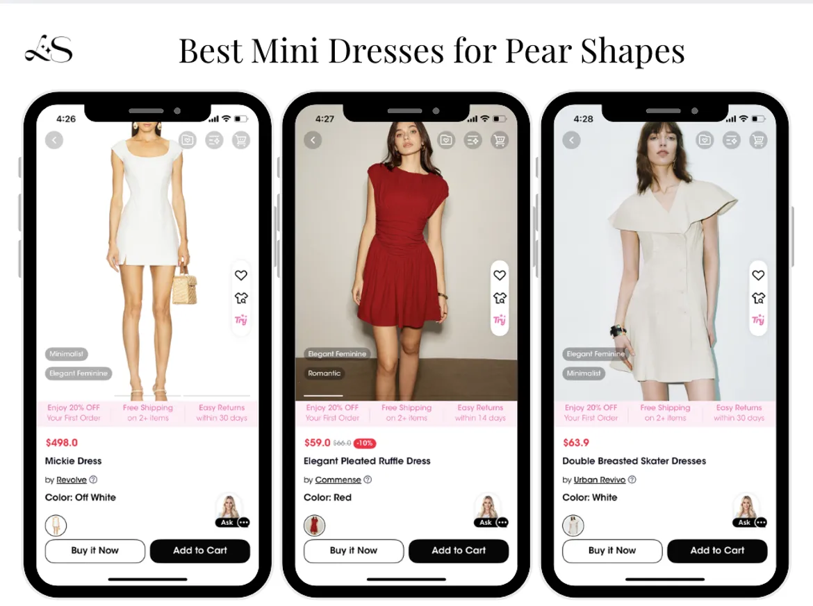 Best Mini Dresses for Pear Shapes