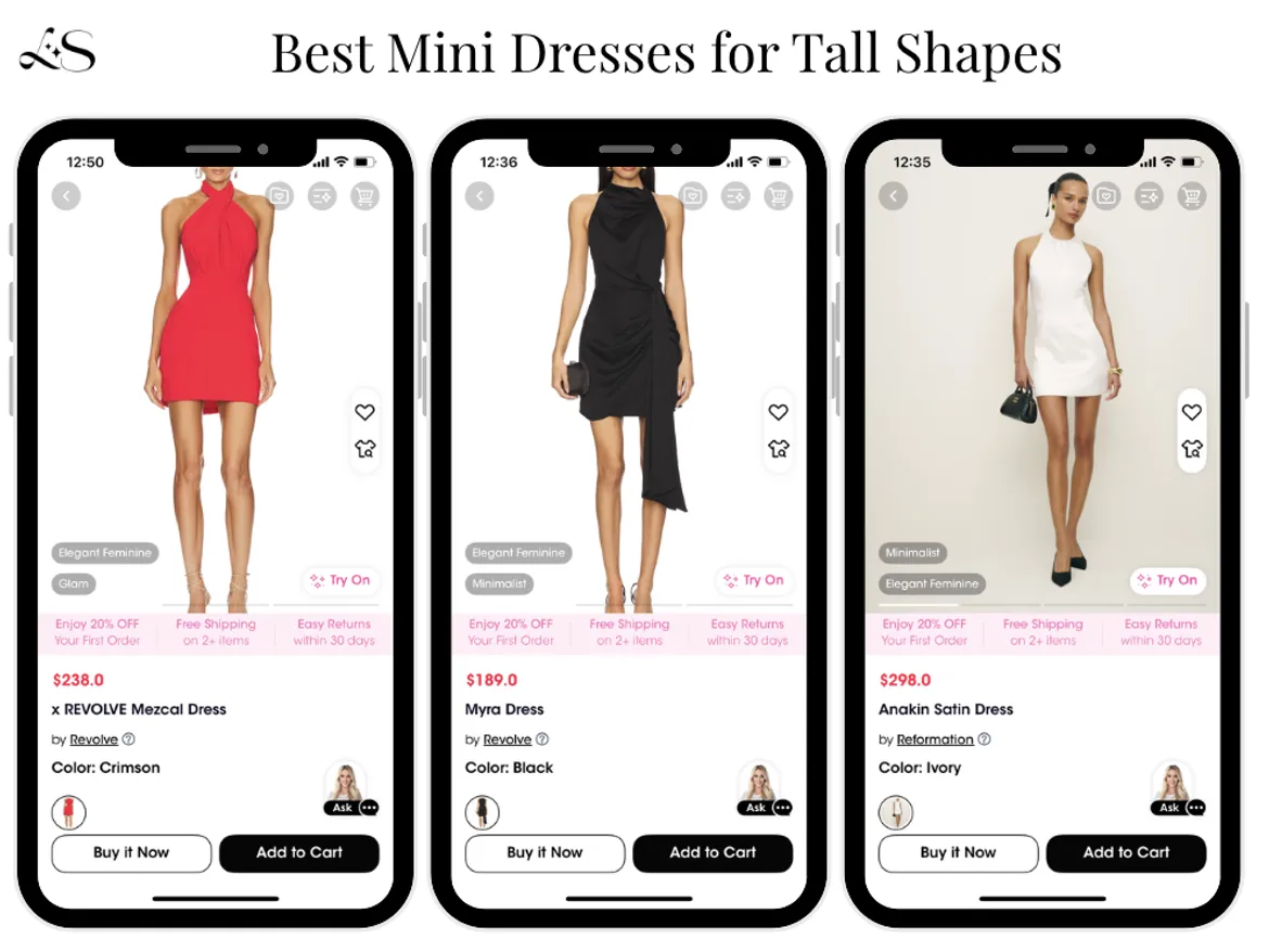 Best Mini Dresses for Tall Shapes