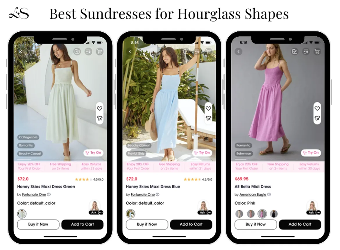 Best sundresses for hourglass body shapes