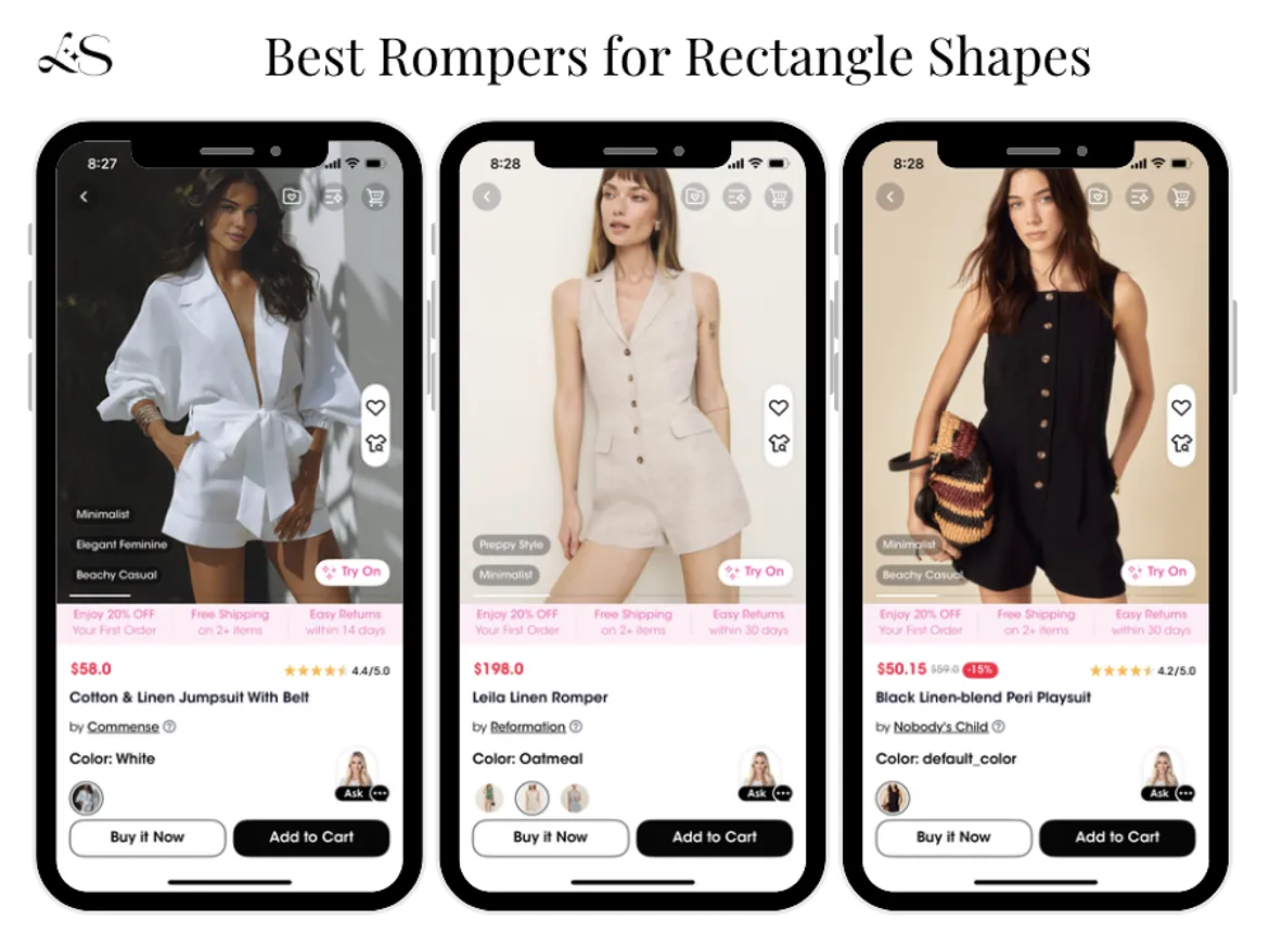 Best rompers for rectangle body shapes
