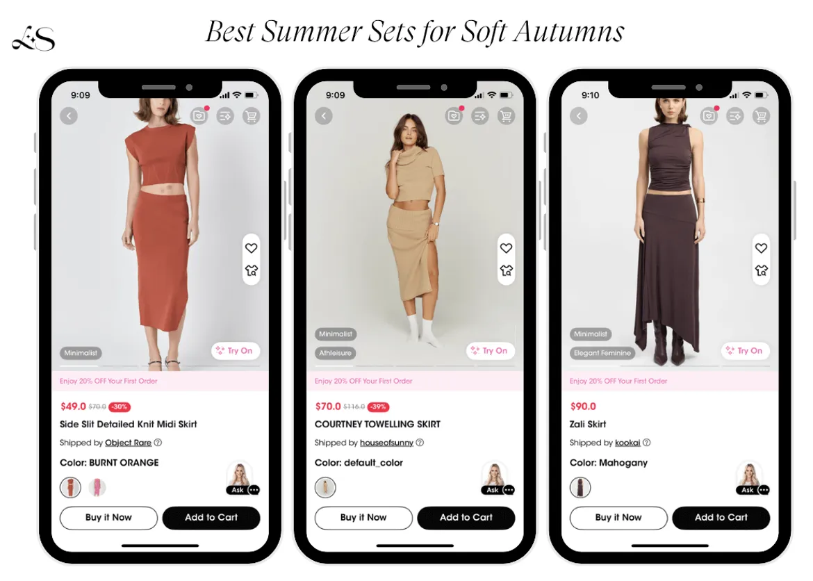 Co-ord sets and matching separates for Soft Autumns
