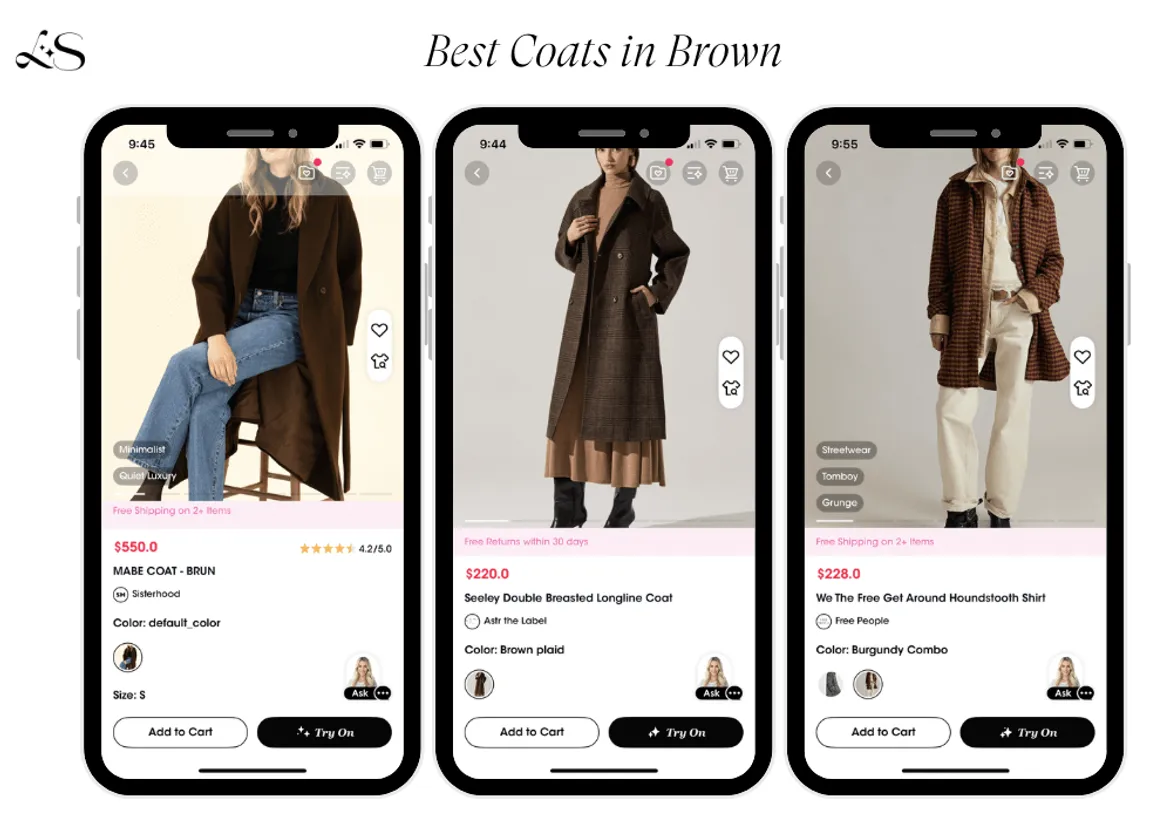 Best brown coats for the fall season 2025, featuring chocolate brown designs.