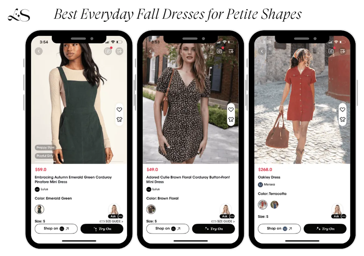 fall dresses for petite shape