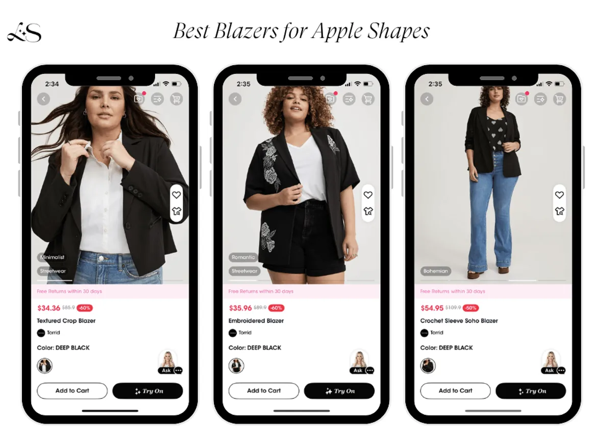 Best blazers for apple body shapes