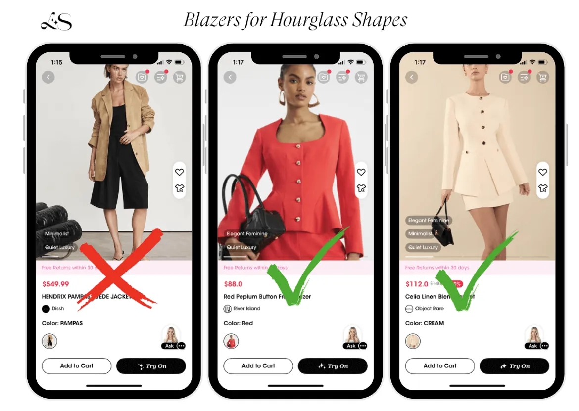 Best blazers for hourglass body shapes