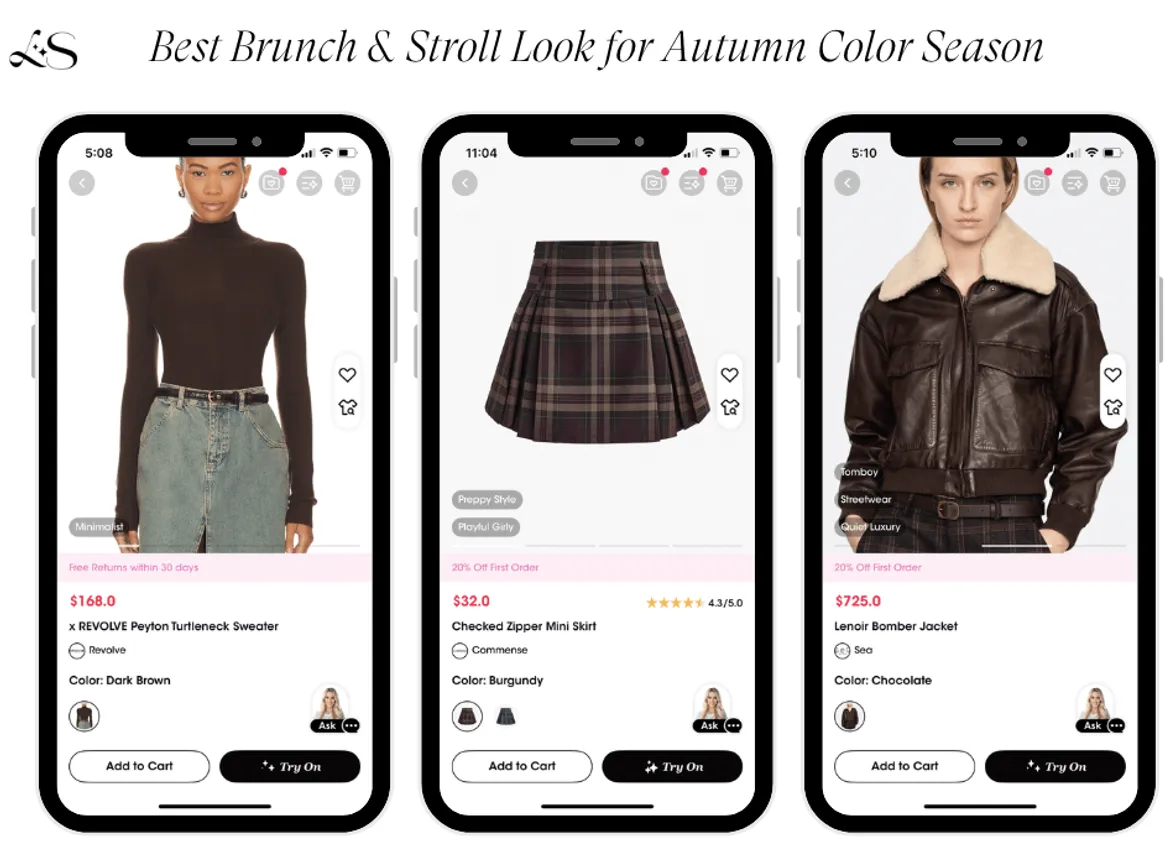 Brunch and Stroll Looks for Autumn Color Season