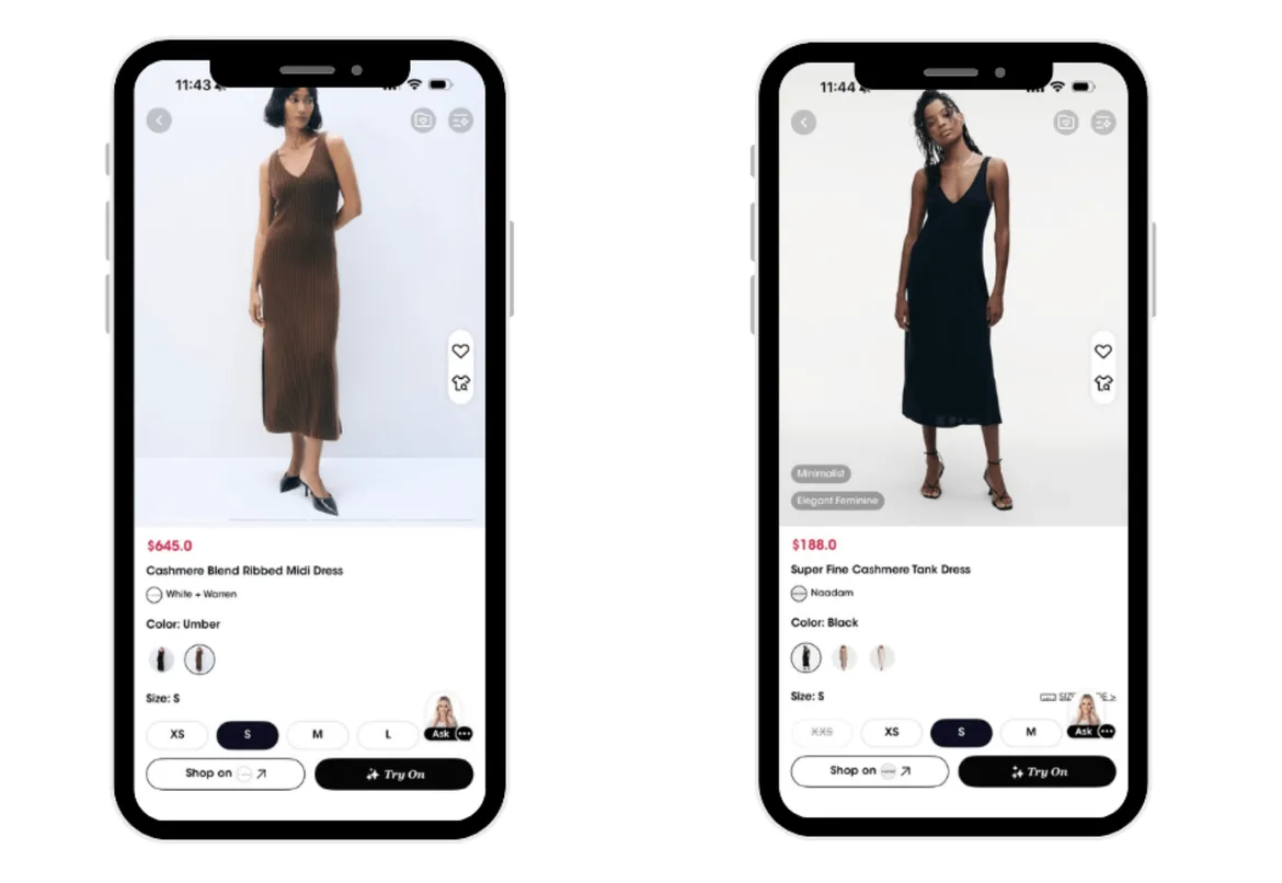 Ribbed and tank cashmere midi dresses in neutral tones