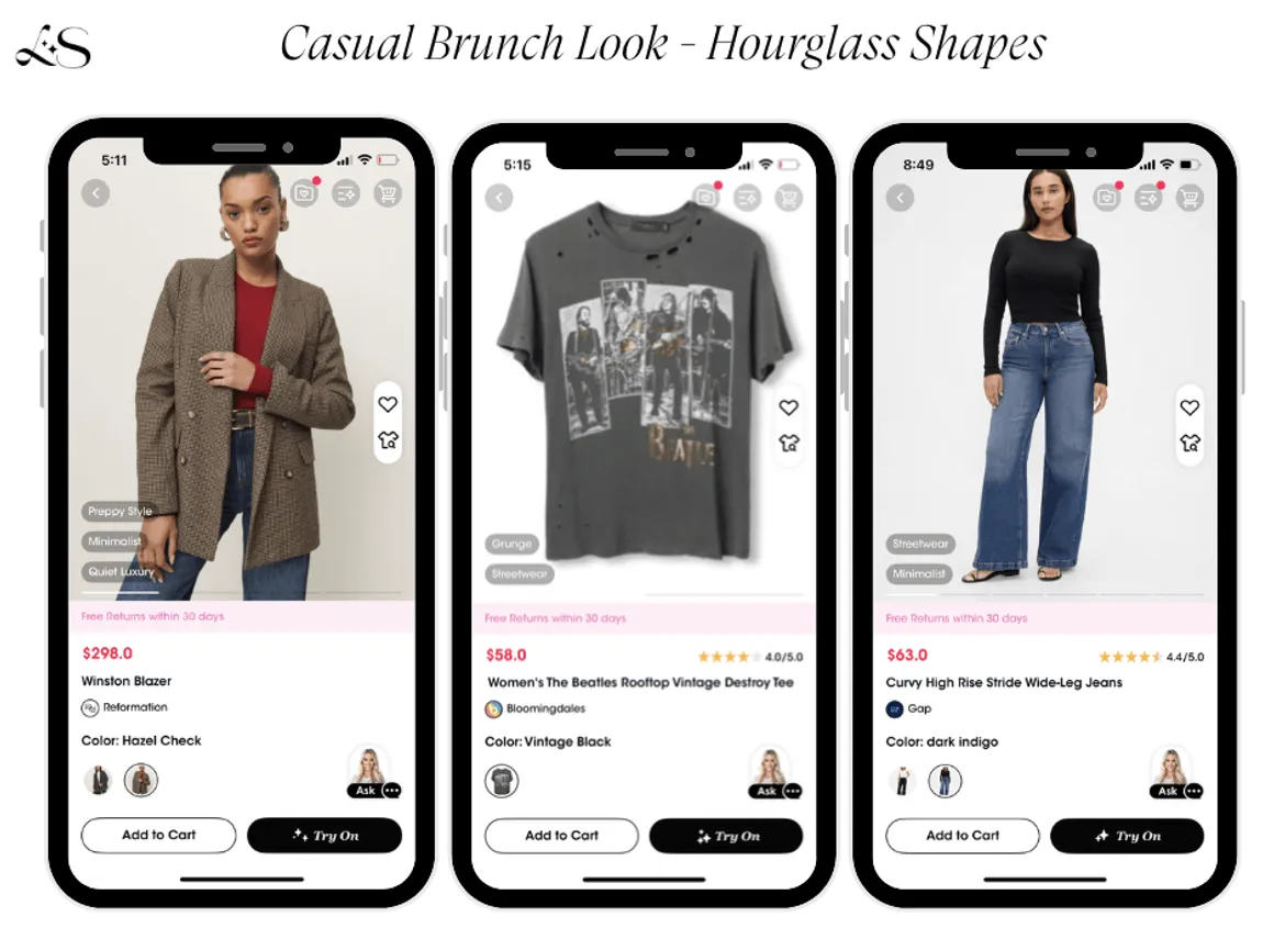 Casual Brunch Outfit for Hourglass Shapes