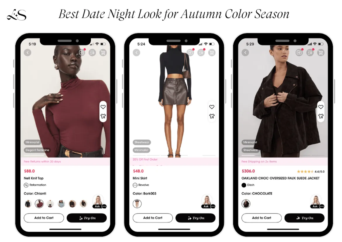 Date Night Looks for Autumn Color Season