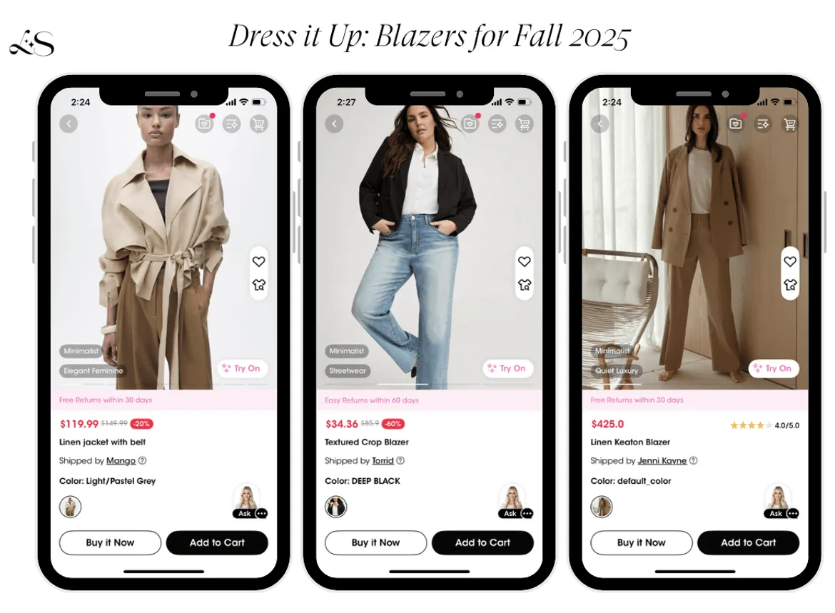 Blazers for Fall 2025 styled for modern professional women