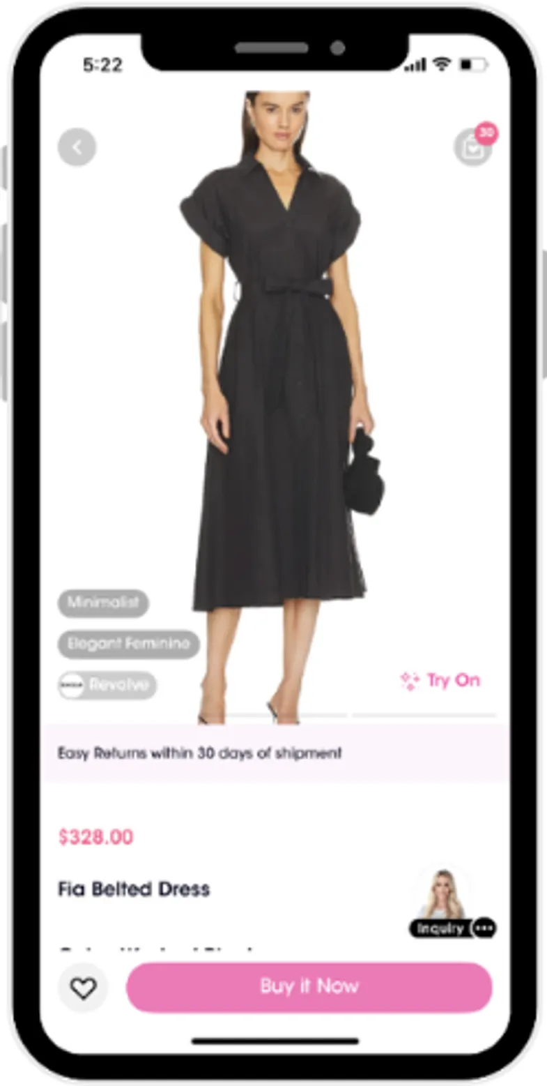 Black belted minimalist midi dress