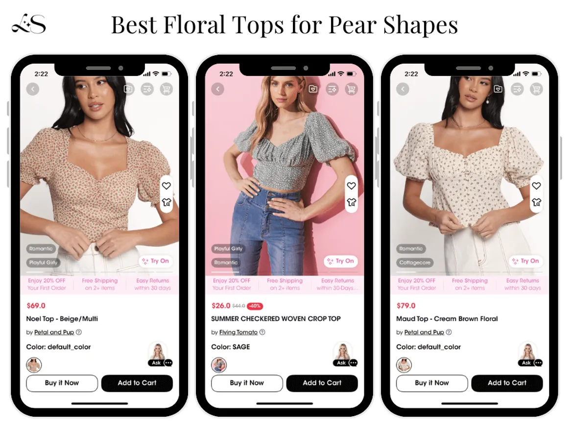 Best floral tops for pear shapes
