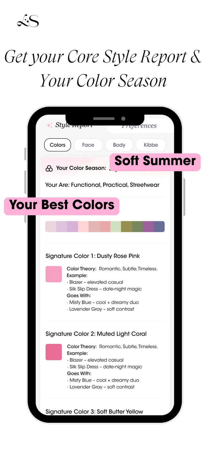 Soft summer color palette and personal style breakdown