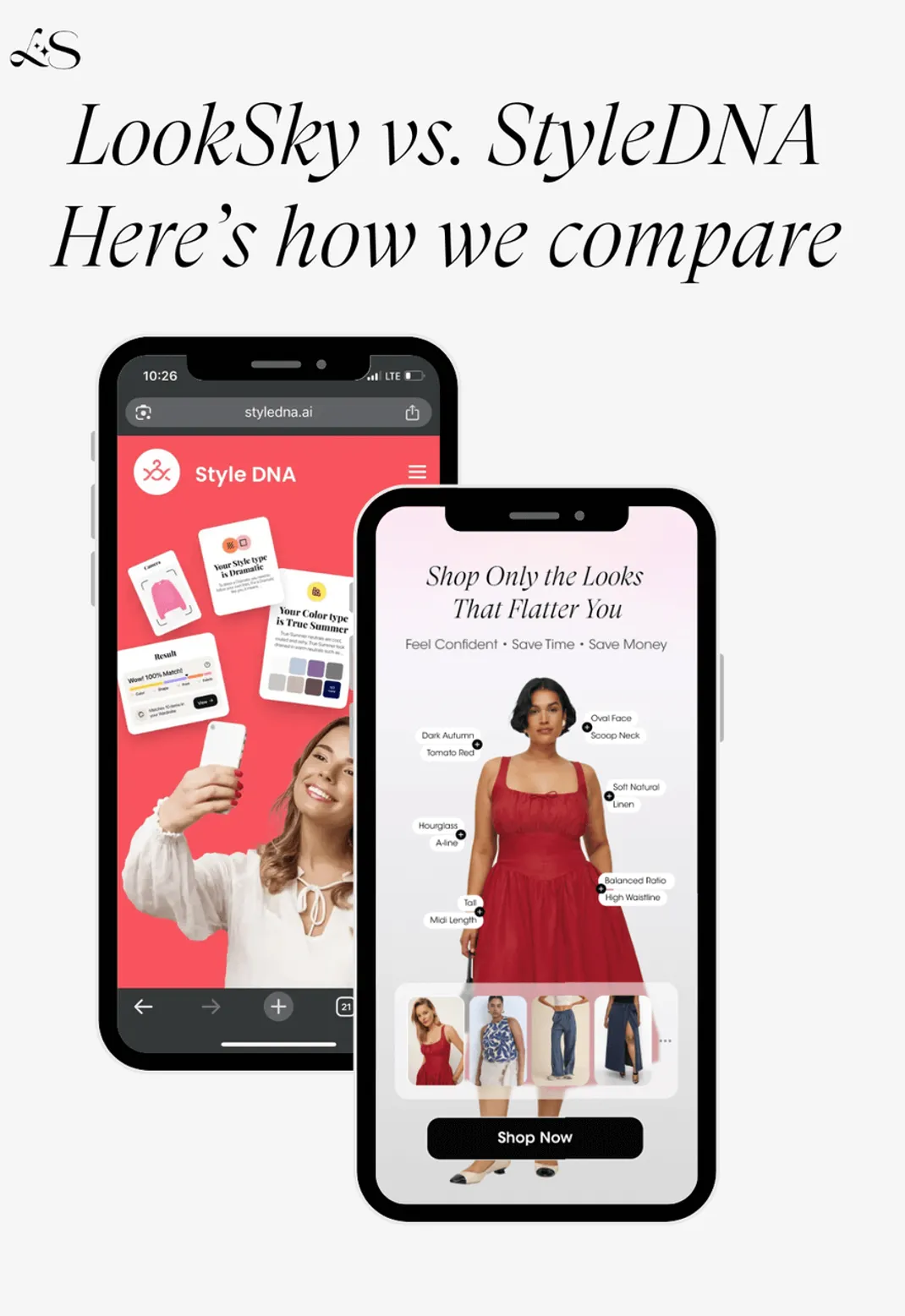 LookSky vs StyleDNA app feature comparison