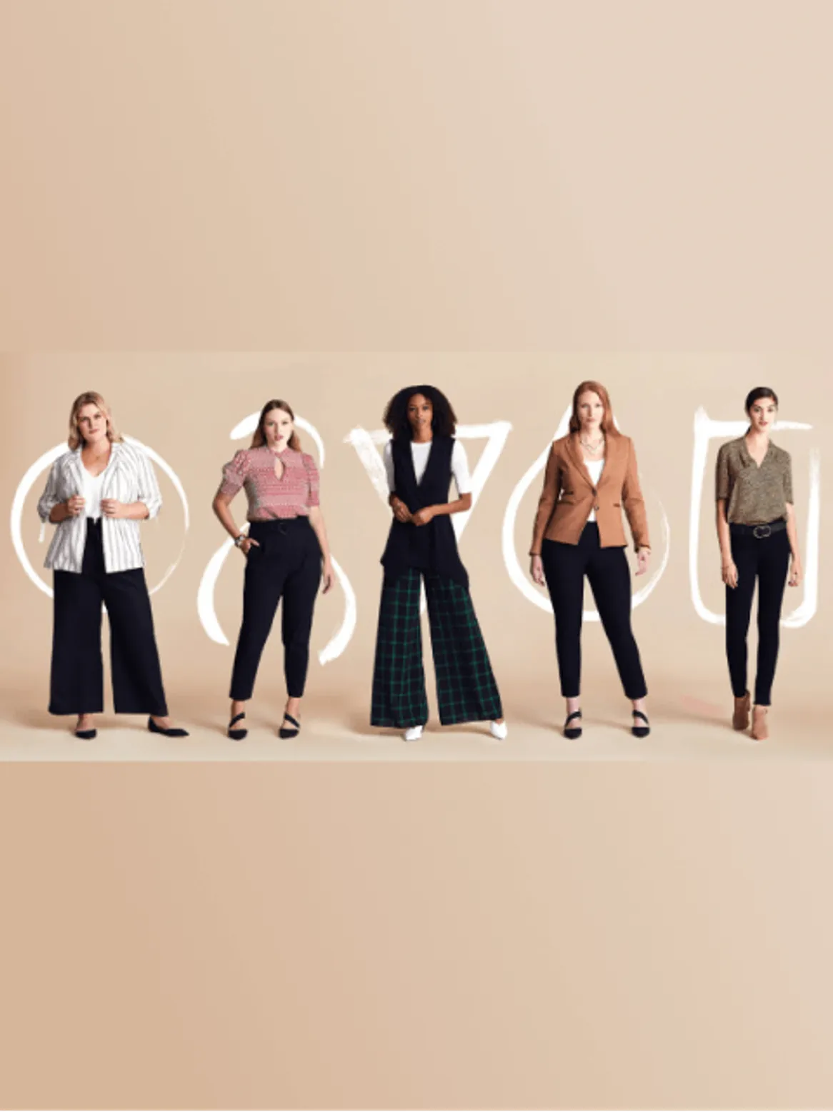 Explore female Kibbe body types with LookSky to find your unique fashion style, featuring examples of Romantics, Naturals, and Dramatics to guide your personalized clothing selection.