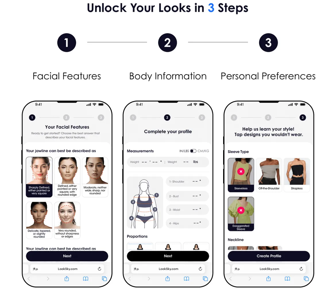 LookSky Get Matched to Your Perfect 'Fits with AI Styling