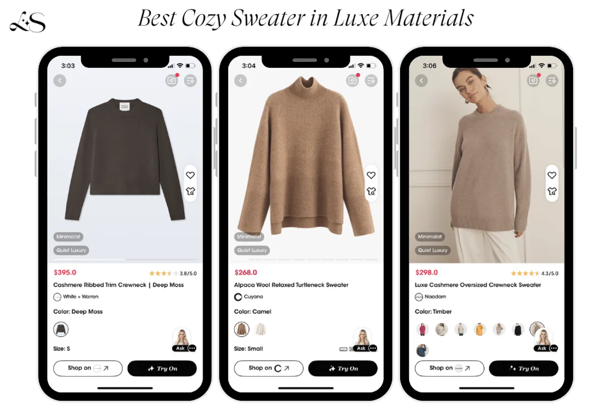 Top luxury sweaters for women in fall
