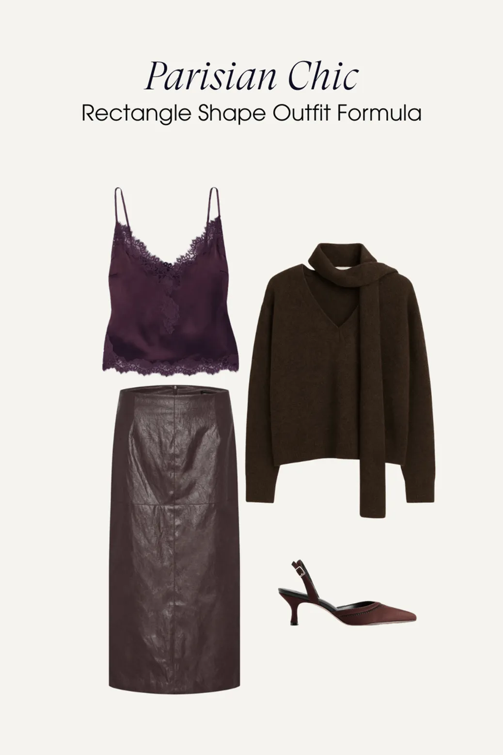 rectangle body outfit formula parisian chic