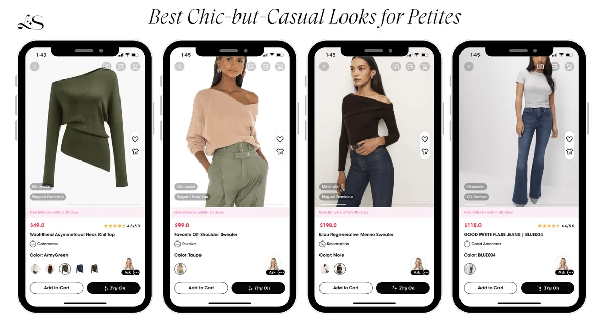 Chic but casual fall outfits for petite women