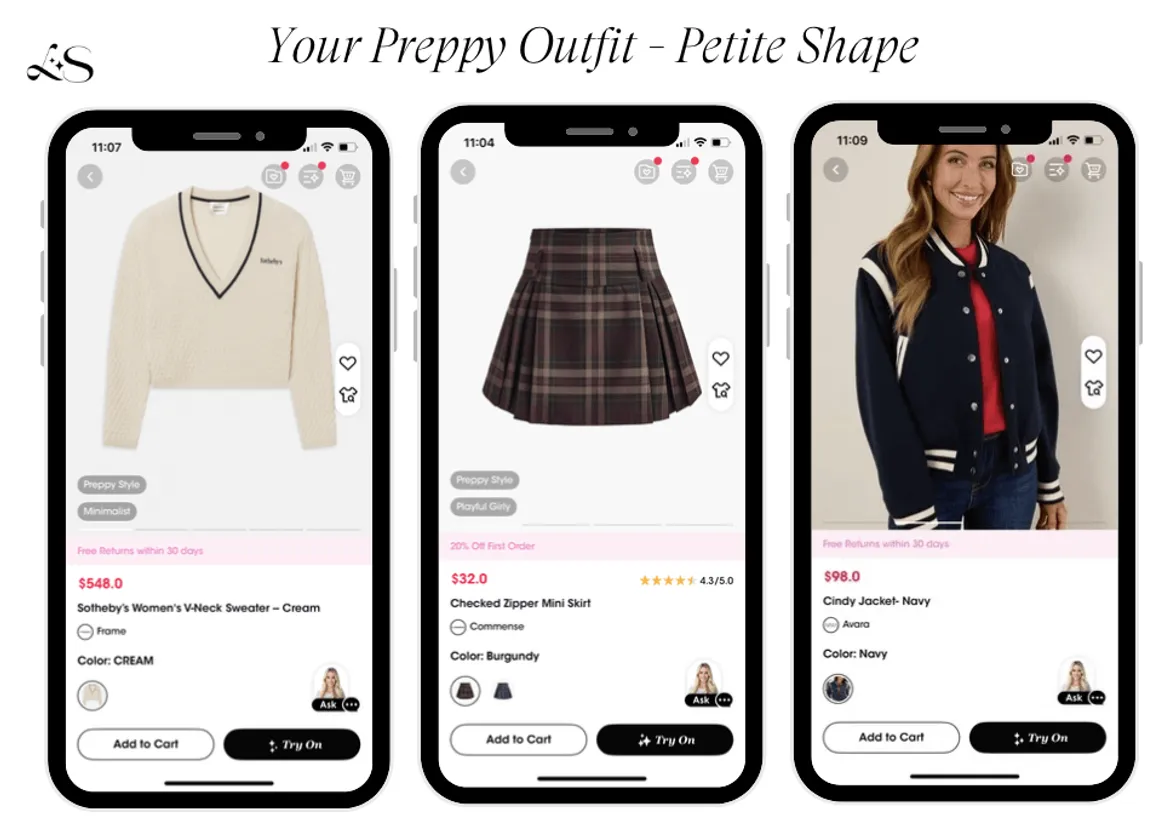 Preppy outfit ideas for petite women