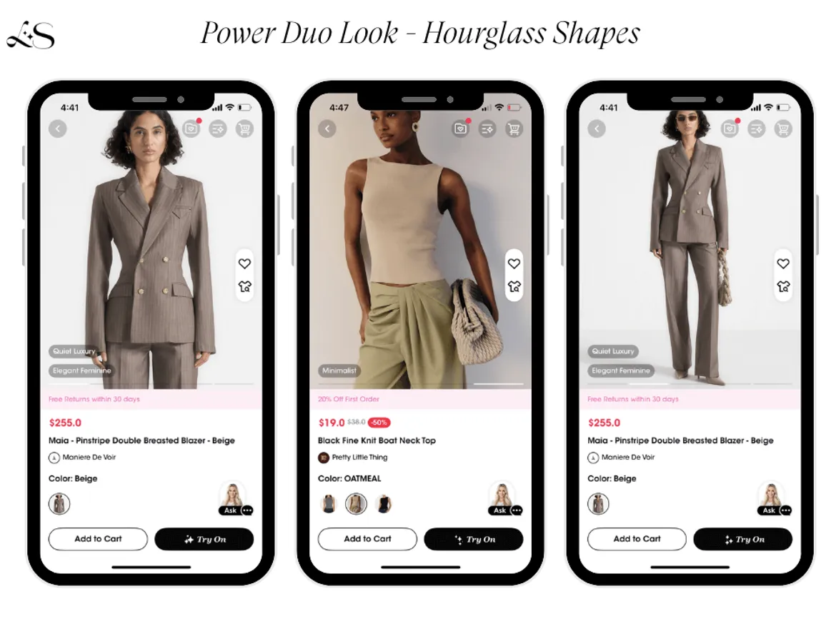 Power Suit Outfit for Hourglass Shapes