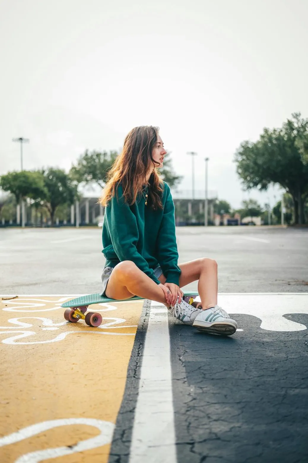 Glittery platform sneakers swapped for neutral trainers