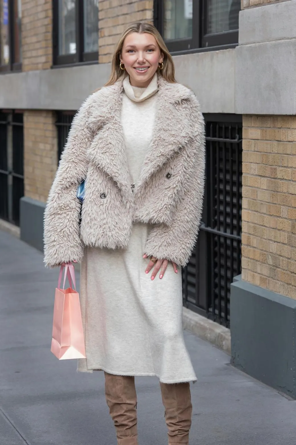 Trench coat layered with a silk scarf for a curated look