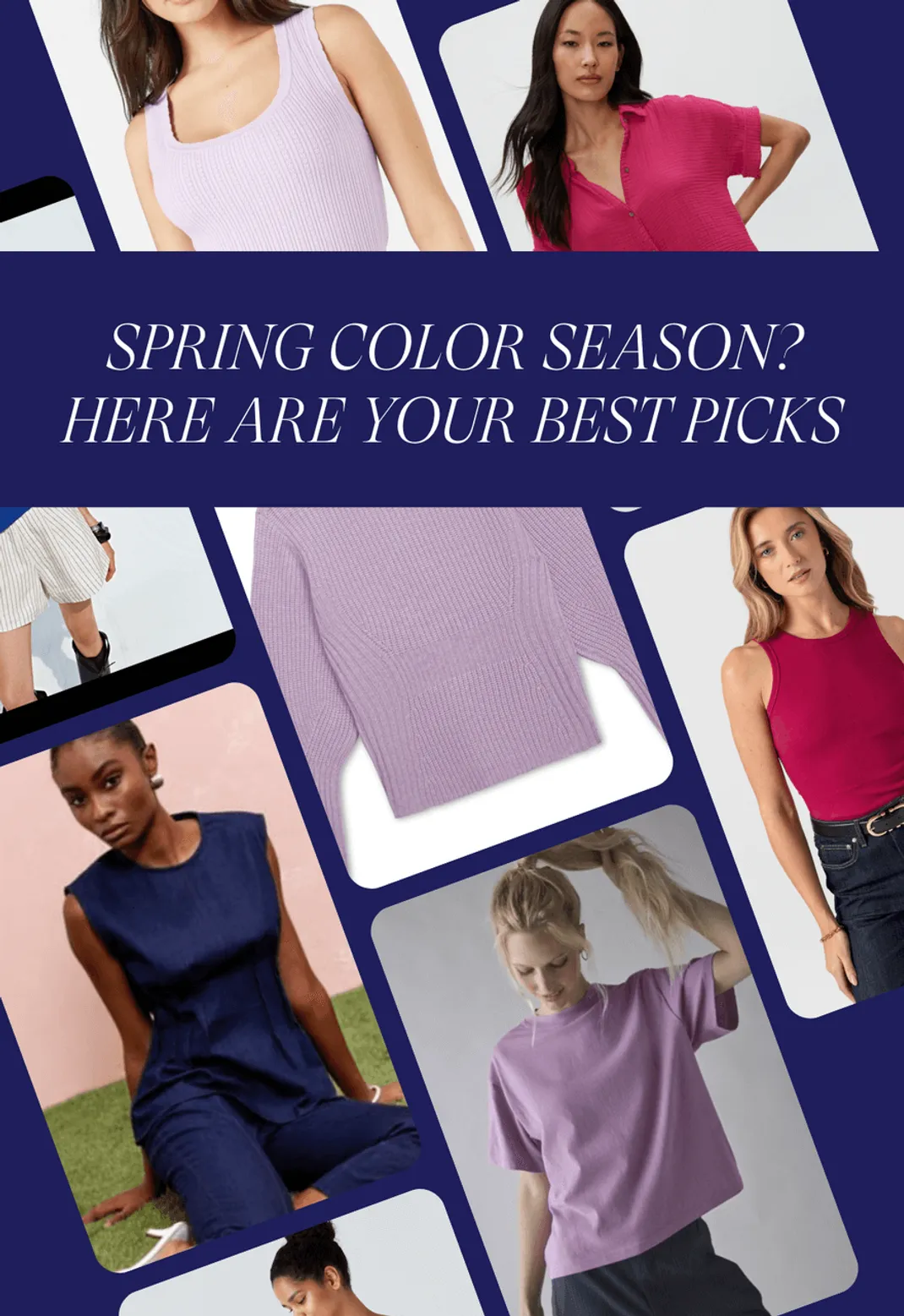 Spring color season outfits for women