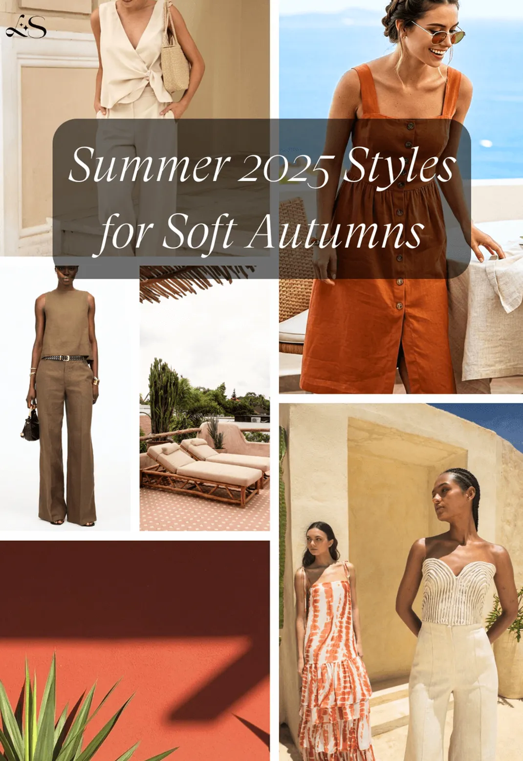 Soft Autumn Summer 2025 outfit inspiration collage