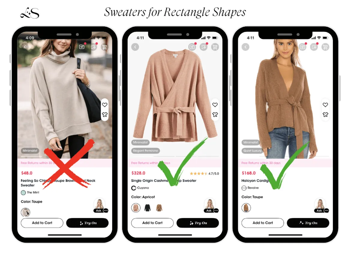Best sweaters for rectangle body shapes