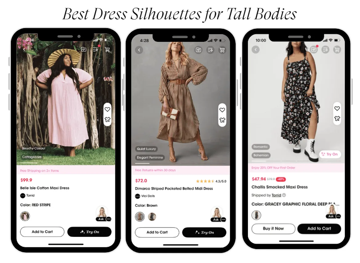 Best Dress Silhouettes for Tall Women