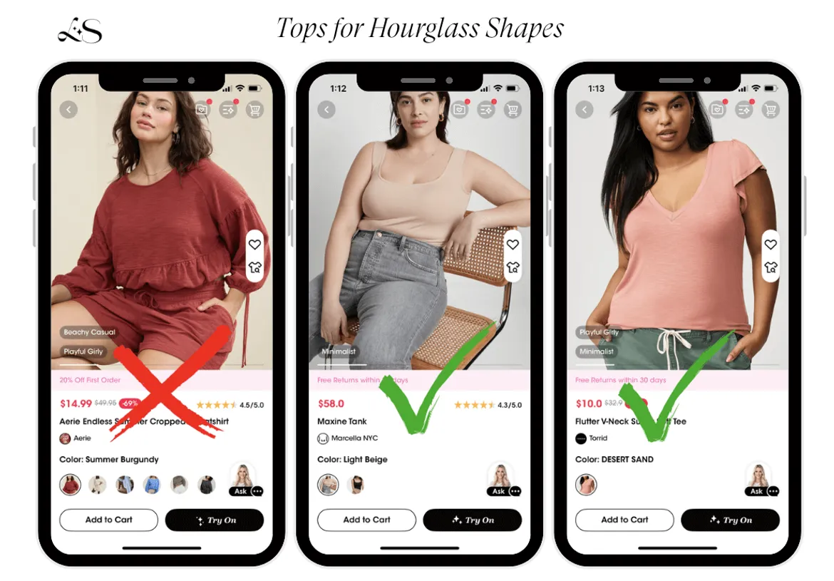 Best tops for hourglass body shapes