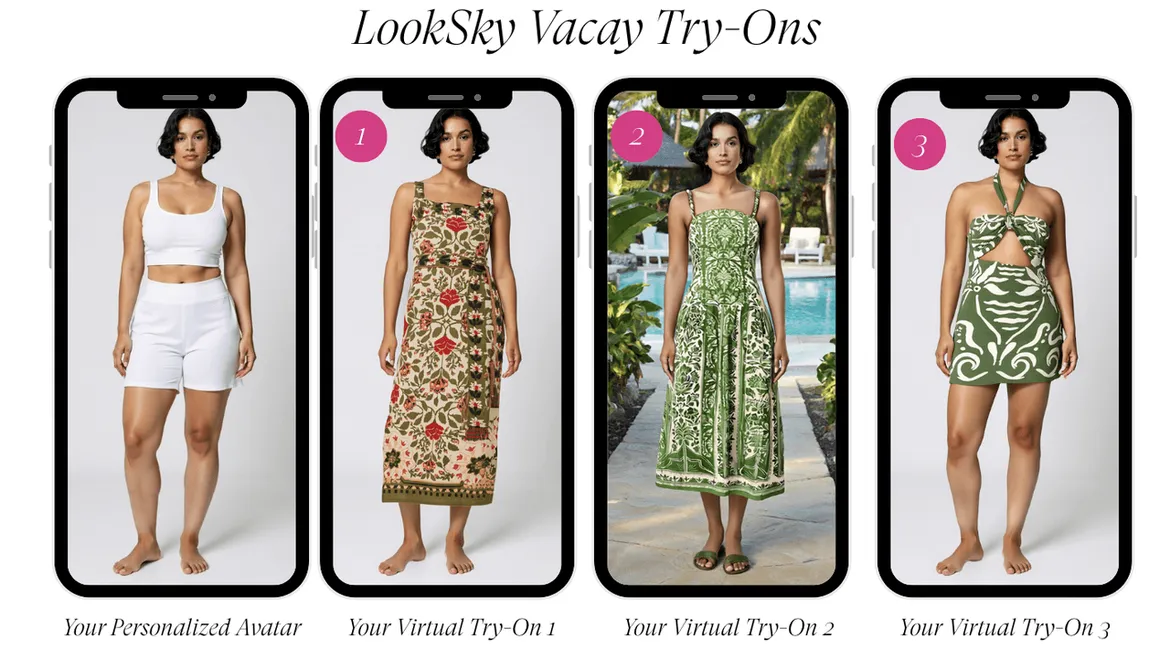 LookSky vacation outfit try-ons