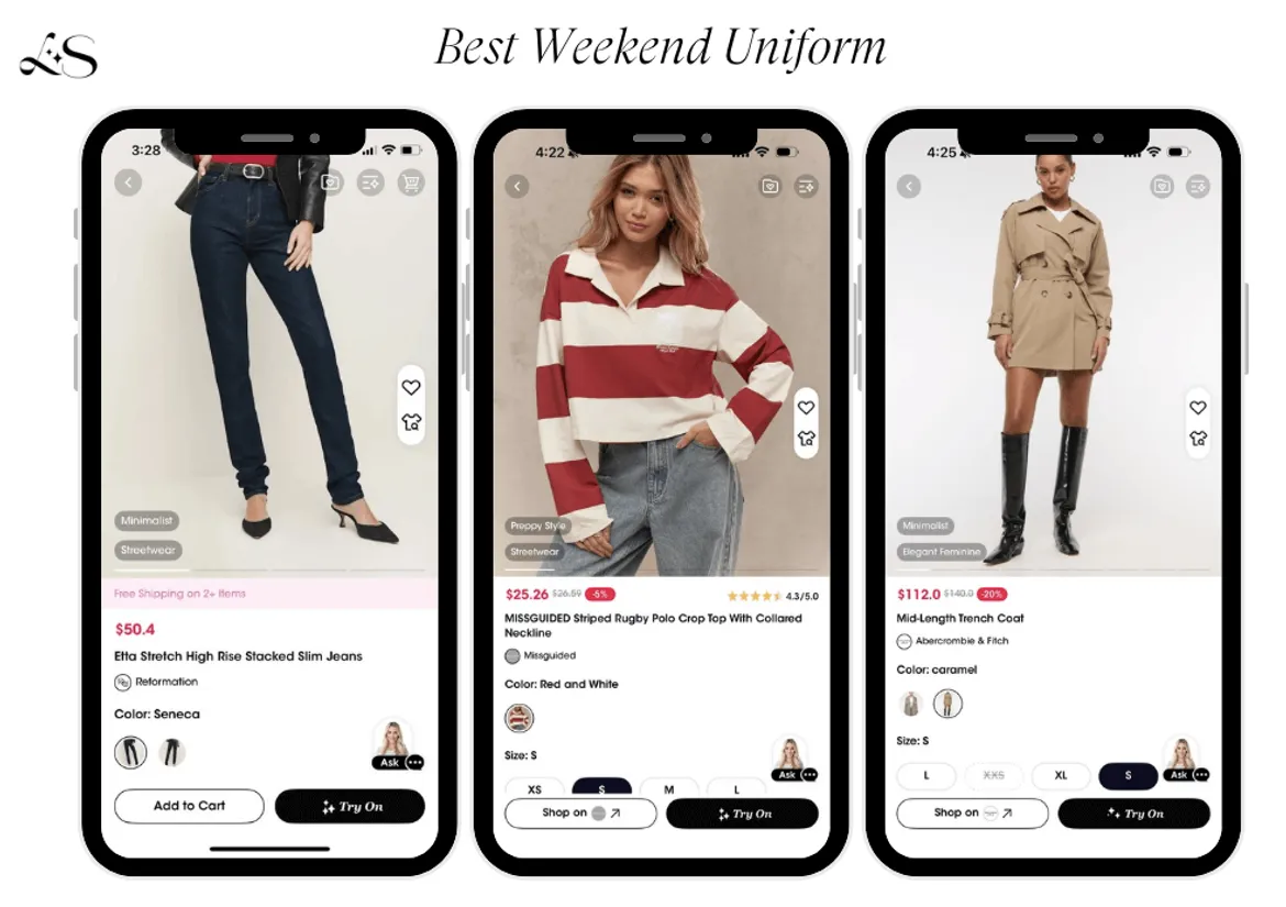 weekend uniform outfits, casual chic