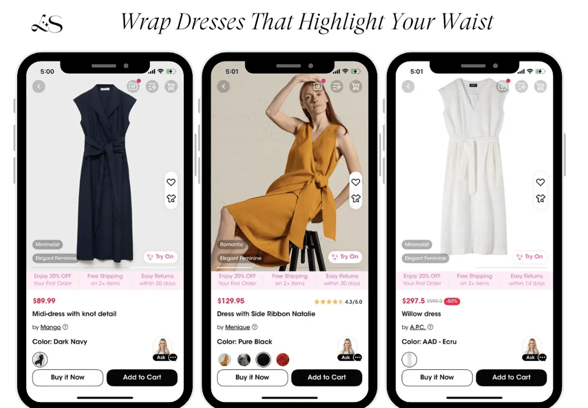 Wrap Dresses That Highlight the Waist for Hourglass Figures