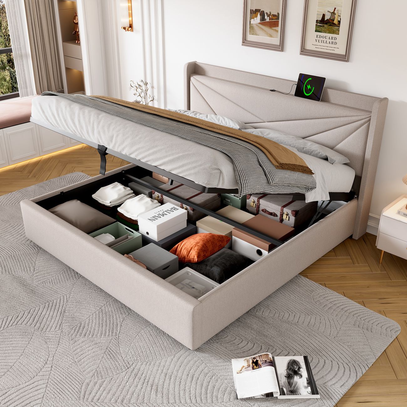 Conforama Lit Coffre 140x200